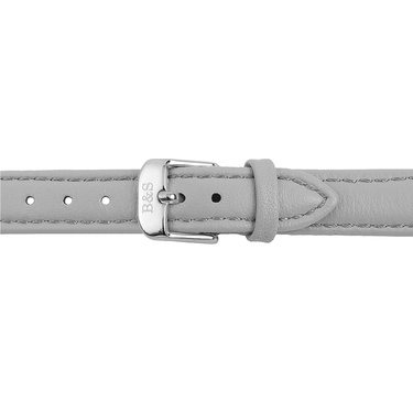 Grey Leather Strap & Silver Buckle watch straps Brother & Sisters